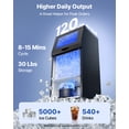 thumbnail image 2 of VEVOR Commercial Ice Maker Machine, 120 lbs/24h with 30 lbs Storage Capacity, Built-in/Freestanding/Under Counter, Stainless Steel Ice Maker with LED Display & Self-Cleaning, 2 of 9