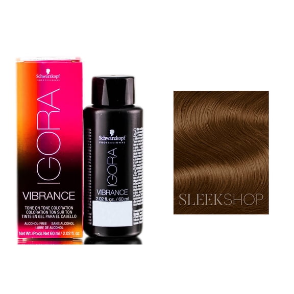 Schwarzkopf Igora Vibrance Demi-Permanent Tone on Tone Coloration Hair Color - Dark Blonde Beige Chocolate / 6-46