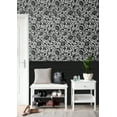 thumbnail image 3 of NextWall Dark Ash Tonal Paisley Peel and Stick Wallpaper, 3 of 7