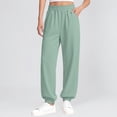 thumbnail image 2 of XXWXYD Girls Wide Leg Athletic Pants Lightweight Harem Pants Summer Elastic High Waist Loose Sports Jogger Sweat Pants Summer Lightweight Trousers, 2 of 9