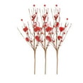 thumbnail image 3 of 3 piezas de palitos de bayas artificiales con forma de corazón, decoración ligera, regalos florales artificiales corazon rojo, 3 of 9