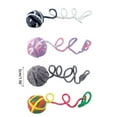 thumbnail image 2 of Necvior for Cat Ball with Bell Inside Colorful Yarn Balls with Built-in Bell Interactive Kitten Chasing Toy for Teething 1.97in, 2 of 10