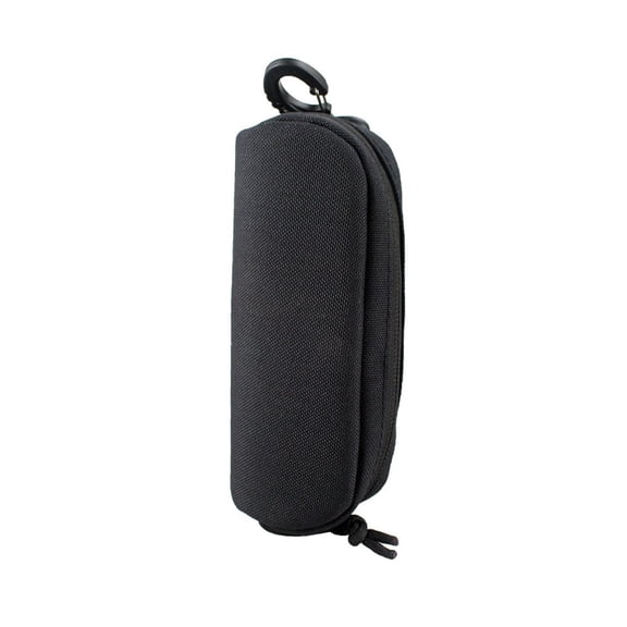 Nylon Hard Shell Eyeglass Case - Protective Eyewear Storage With Carabiner Clip, Durable Black Design - For Reading Glasses, Sunglasses, Travel, Daily Use