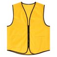 thumbnail image 2 of Toptie Supermarket Apron Zipper Vest For Clerk Uniform Vest(5 Packs)-Yellow-L, 2 of 7
