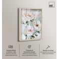 thumbnail image 2 of White Mirage III Shadowbox Print Floral Wall Decor by Art Remedy, Blonde Frame, 36 x 54, 2 of 7