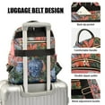 thumbnail image 3 of FORMRS Mini Backpack Purse for Women Quilted Travel Daypack Casual Shoulder Bag, Orange Vibrant Flowers, 3 of 7