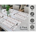 thumbnail image 6 of Ruvanti Placemats 100% Cotton 13x19 inch, Dining Table Placemats Set of 6, Modern Place Mats for Dining Table Décor, Kitchen & Table Linens, Coffee Mat for Christmas Dinners – Wheatable, 6 of 8