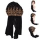 thumbnail image 5 of Turbante, Retro Hair Wraps Regalos Para Niñas Para Madres Para Mujeres Anggrek Negro, 5 of 8