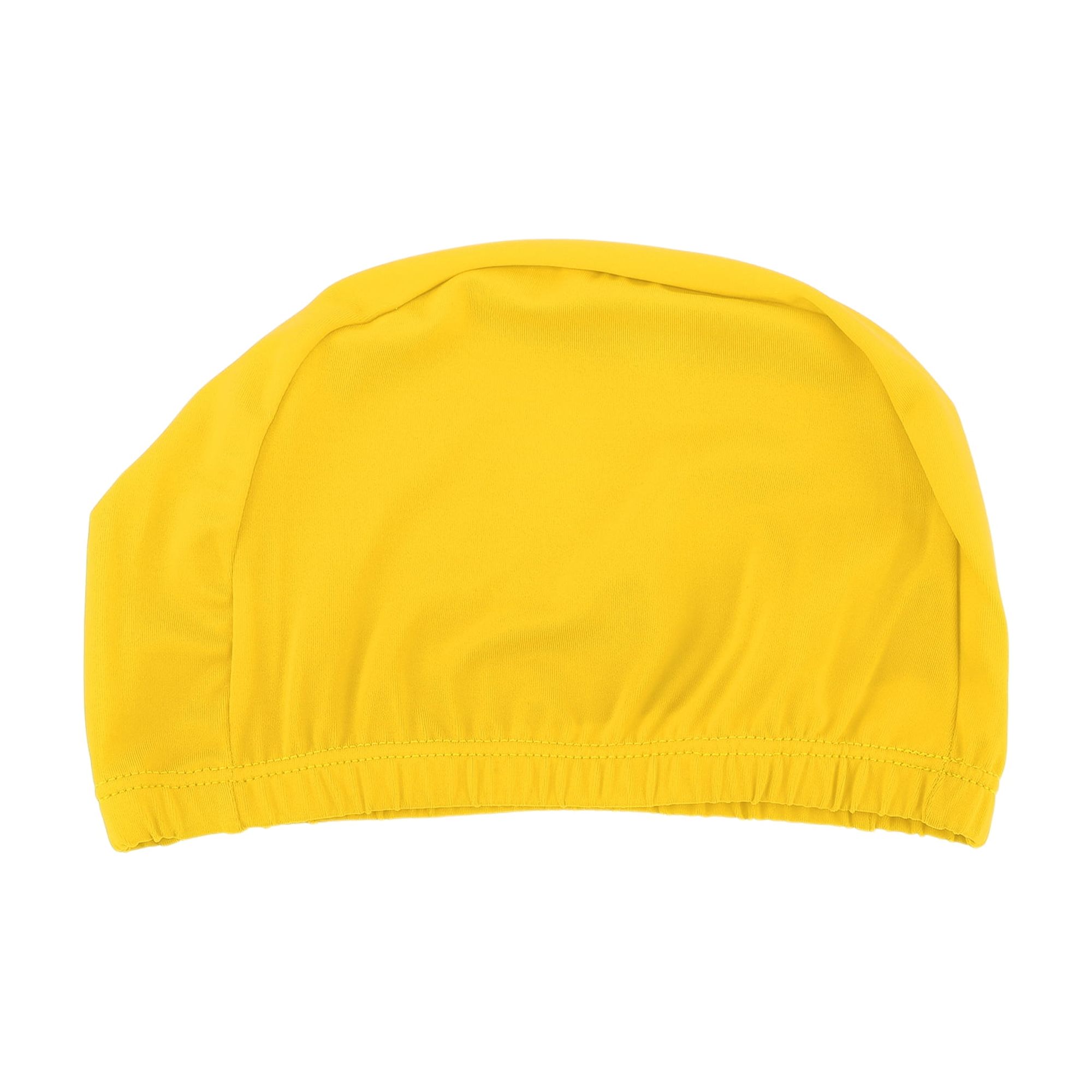 Unique Bargains Elasticity Swim Cap Measuring for Comfortable Fit Yellow