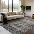thumbnail image 3 of 5x7 Green Vintage Distressed Farmhouse Area Rug – Washable Non-Slip Low Pile Carpet for Living Room, Bedroom, Office, 3 of 17