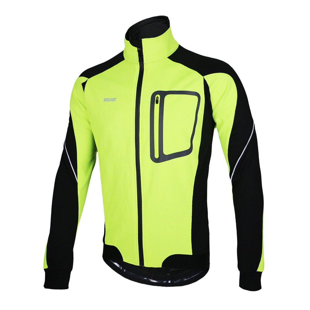 Winter Warm Cycling Jacket  Fleece Thermal Long Sleeve Jersey MTB Bike Clothing 