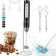 thumbnail image 1 of Espumador de leche recargable de mano con soporte, vaporizador de café eléctrico con varilla desmontable con 3 batidores de acero inoxidable, mezclador de bebidas para café con leche, capuchino,, 1 of 7