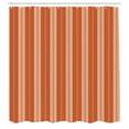 thumbnail image 3 of Ambesonne Burnt Orange Shower Curtain, Retro Themed Stripes, 69"Wx84"L, Burnt Orange Tan, 3 of 5