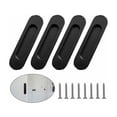 thumbnail image 2 of Sliding Barn Door Handle, Ergonomic Structural Design, Premium Zinc Alloy Material for Solid Durability, Suitable for Interior & Exterior Doors (Pack of 4), 2 of 4