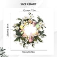 thumbnail image 5 of Easter Bunny Spring Wreath Spring Decor Hand Woven Easter Bunny Wreath for Front Door Decorations Indoor Or Outdoor, B, 5 of 9