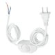 thumbnail image 3 of 5X Cable de Energia de Lampara Blanca con Interruptor de Regulador de Intensidad AC 250V/110V Clavija de EE.UU., 3 of 3
