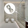 thumbnail image 3 of 2 Pcs Poignées de Porte de Douche - Alliage d'Aluminium Argenté - pour Portes de Douche, Verre, 3 of 4