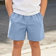 thumbnail image 5 of Big Girls Pull on Denim Shorts, Stretchy Jeans Shorts Casual Loose Elastic Waist Straight Leg Denim Short Pants with Pockets Light Blue 11 Years, 5 of 9
