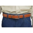 thumbnail image 2 of Marshal Men's Genuine Leather Ratchet Dress Belt With Automatic Buckle Tan Buckle8, 44", 2 of 9
