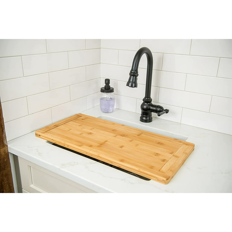 Lipper International 849 Bamboo Wood Thin Kitchen Cutting Boards with Oval Hole