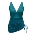 thumbnail image 4 of FhsagQ Ensembles de Maillots de Bain pour Femmes Ensemble de 2 Robes de Bain Maillots de Bain en Maille Transparente Paréos Ensembles de Maillots de Bain pour Femmes Plus Ensembles de Maillots de Bain en Cuir Vert Foncé TG, 4 of 5