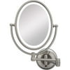LED Lighted Wall Mount Oval Make-Up Mirror 10x-1x