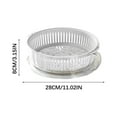 thumbnail image 2 of Double Washbasin Draining Basket Household Living Room Plastic Vegetables And Tray Kitchen Thickening Filtration Vegetable Basket Washing Basket, 2 of 2