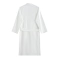 thumbnail image 3 of SHTXOZHI Mens Long Sleeve Robes Adjustable Tie Belt Bathrobe V-Neck Spa Robe Winter Textured Sleepwear with Pocket, 3 of 4