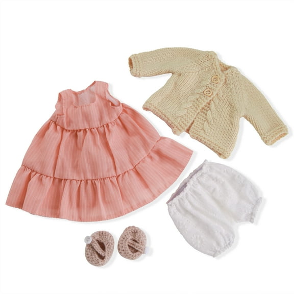 BlissfulPixie Handmade Waldorf Doll Clothes 12 inch clothing Set with Pretty Box Girl Christmas Birthday Gift-Kristy's Clothes Accessories