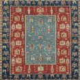 thumbnail image 1 of Ahgly Company Indoor Square Abstract Red Brown Animal Area Rugs, 8' Square, 1 of 6