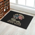 thumbnail image 3 of Camping RV Doormat Funny Camper Front Door Mat,Entrance Rug for Camper,Personalized Floor Mats Housewarming Gifts 17 x 30 Inch ( Life Rocks When You Home Rolls ), 3 of 5