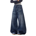 thumbnail image 2 of Baggy Jeans Women 2026 Trendy High Waisted Casual Loose Extra Long Wide Leg Denim Pants with Pockets Streetwear, 2 of 7