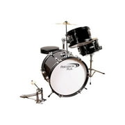 Percussion Plus Junior - Drum set - 3-piece - metallic black