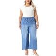 thumbnail image 2 of Agnes Orinda Justaucorps pour Femmes Grande Taille Extensible Col Rond Manches Courtes Ajusté Décontracté Basique 1X Blanc, 2 of 5