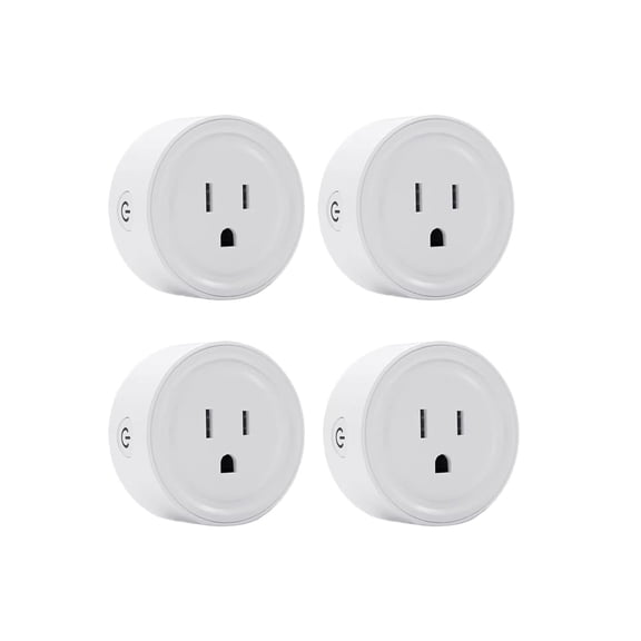 Smart Plug Mini 4-Pack, Wi-Fi Outlets for Smart Home Wi-Fi with Alexa/Google Home/Smart Life, Smart Home hubTimer on/Off Plug, Schedule Built-in app, Mini Wireless Outlet, no hub Required