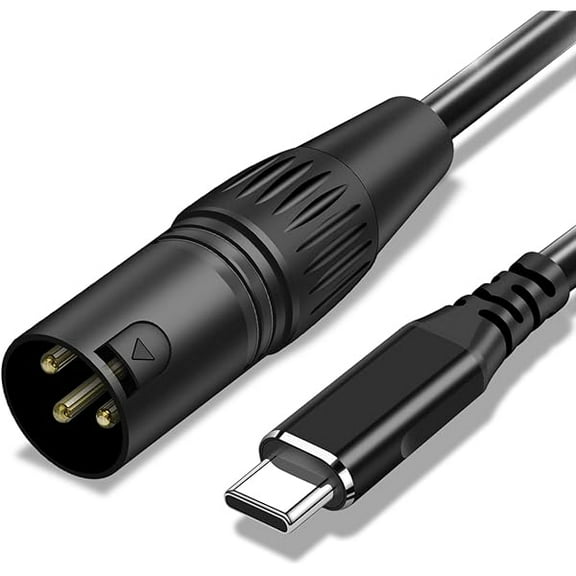USB C to XLR Cable,6.6 FT XLR Male to USB C Converter Adapter,USB Type C to XLR Male Output Stereo Cable for Amplifier, Speaker, Mixer Console, etc