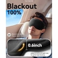 thumbnail image 5 of 3D Weighted Eye Mask | Memory Foam Sleep Mask for Women & Men | 100% Blackout | Adjustable Straps | Travel Essentials, 5 of 10
