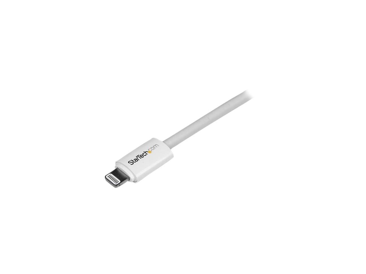 StarTech.com USBLT2MW White White Apple 8-pin Lightning Connector to USB Cable for iPhone / iPod / iPad