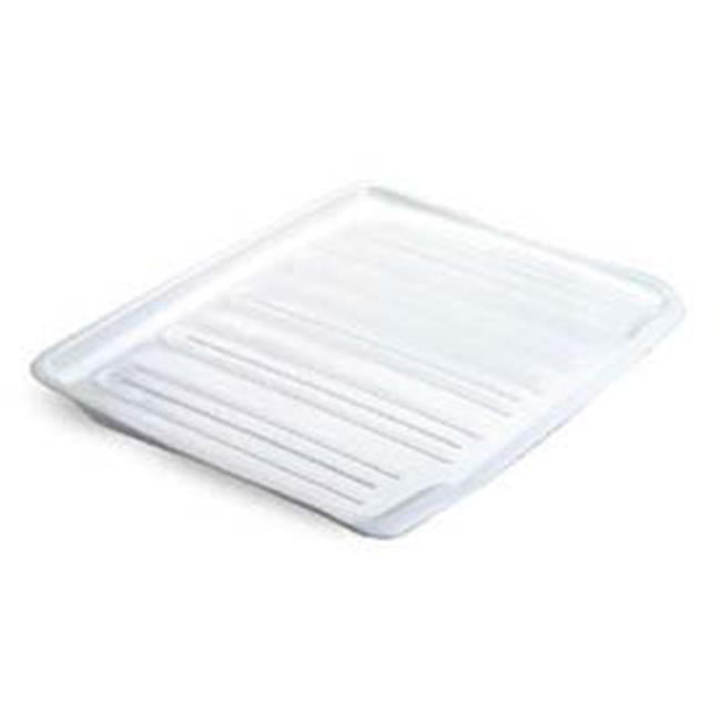 Rubbermaid Large White DrainAway Tray 1182MAWHT Pack of 4 Walmart