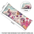 thumbnail image 4 of Abstract Decorative Paisley Print Seatbelt Pillow for Post-Surgery - Mastectomy Breast Cancer Heart Surgery Recovery - Mandala Inspired Car Cushion with Hook-and-Loop Straps, 4 of 5