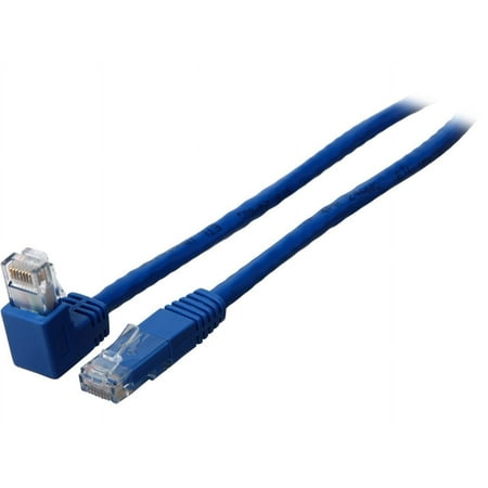 UPC: 0037332167583 | TRIPP LITE N204-010-BL-DN 10 ft. Cat 6 Blue Gigabit Right Angle Down to Straight Patch Cable
