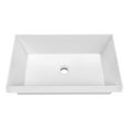 thumbnail image 3 of Whitehaus 24" Rectangular Semi-Recessed Basin with Center Drain Location, 3 of 7