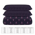 thumbnail image 2 of 3 Pcs Soft Bedding Set, Includes 1 Duvet Cover with Zipper And 2 Pillow Shams,Navy And Pink Lobsters Pattern King(102"×90"), 2 of 8