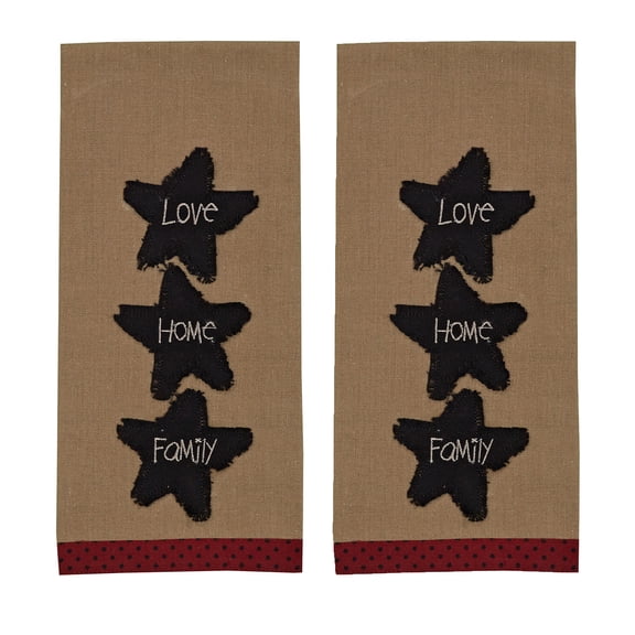 Park Designs Love Home Family Embroidered Dishtowel Set of 2