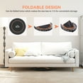 thumbnail image 4 of CoSoTower 45" Foldable Mini Fitness Trampoline, with Adjustable Foam Handle, Orange, 4 of 7