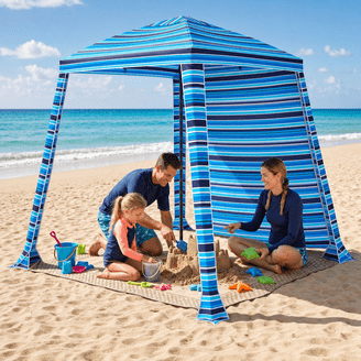 Lovin‚Äô Summer Bahamas Portable Sun Shelter Beach Tent - UV