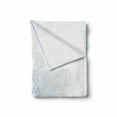 thumbnail image 2 of Pale Blue Soft Flannel Fleece Throw Blanket, Abstract Curled Leaves Natural Flower Arrangement, Cozy Plush for Indoor and Outdoor Use, 50" x 60", Violet Blue Pale Blue, by Ambesonne, 2 of 6