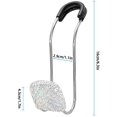 thumbnail image 5 of Bling - Ganchos para reposacabezas de coche, accesorios de coche, con diamantes de imitación, universal, para asiento trasero, reposacabezas, organizador de metal, soporte para vehículo para bolso, ropa, comestibles, 2 unidades (blanco) Sincero Electrónica, 5 of 5