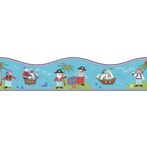 Brewster Pirates Teal Border
