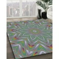 thumbnail image 3 of Ahgly Company Machine Washable Indoor Rectangle Transitional Carbon Gray Area Rugs, 3' x 5', 3 of 7